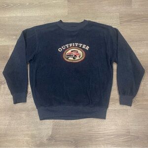 VINTAGE 90s Woodland Trail Truck Embroidered Sweatshirt M